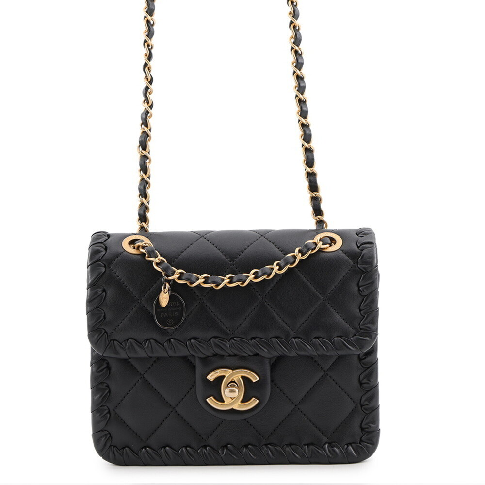 Chanel Chain Shoulder Bag Matelassé Coco Mark Single Flap Mini AS2495 CHANEL ...